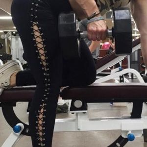 Reigning Fury Black Burlesque Leggings